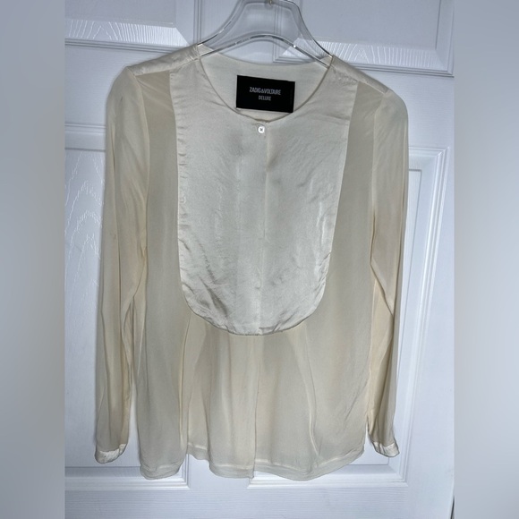 Zadig & Voltaire Deluxe Silk Top Sz S - Picture 1 of 6